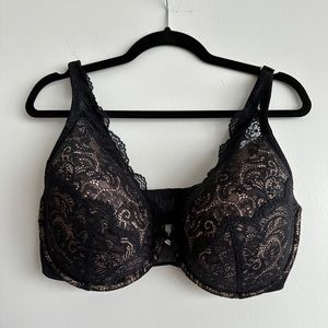 ThirdLove 40F Black Lace 24/7 Contour Plunge Bra